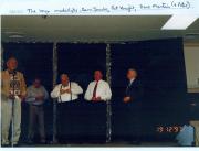 10 year Badges - Andy Aberle presiding (enlarge photo for details) Vic Richards far right